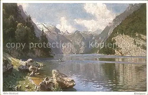 Koenigsee Berchtesgaden Blick vom Malerwinkel Kat. Berchtesgaden