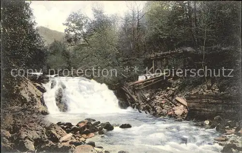 Berchtesgaden Landschaftspanorama mit Wasserfall Kat. Berchtesgaden