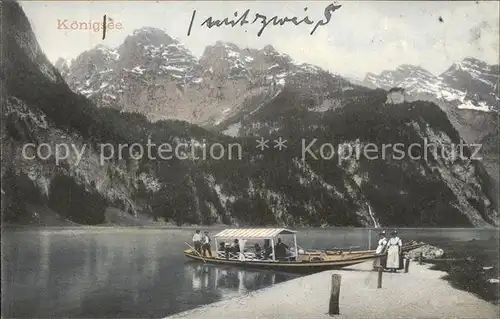Koenigsee Berchtesgaden Bootspartie Kat. Berchtesgaden