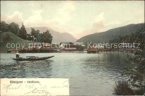 Koenigsee Berchtesgaden Schifflaende Kat. Berchtesgaden