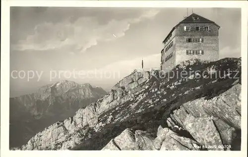 Berchtesgaden Watzmannhaus mit Hohem Goell Kat. Berchtesgaden