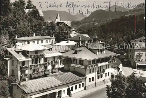 Berchtesgaden Hotel Vierjahreszeiten und Cafe Kottenhoefer Kat. Berchtesgaden