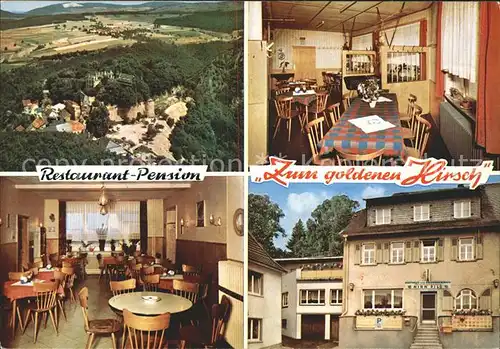 Dhaun Gasthaus Pension Zum goldenen Hirsch Details Kat. Hochstetten Dhaun