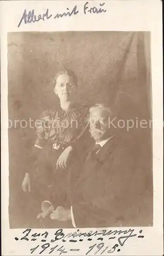 Maulburg Familienfoto Albert mit Frau Kat. Maulburg