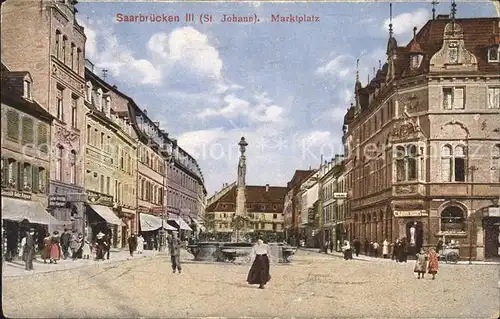 Saarbruecken St. Johann Marktplatz Kat. Saarbruecken