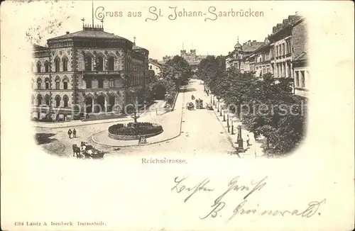 St Johann Saarbruecken Reichsstrasse  Kat. Saarbruecken