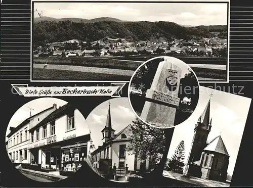 Becherbach Kirn Kaufhaus Eisenhanlung Schlarb Kirche Kat. Becherbach bei Kirn