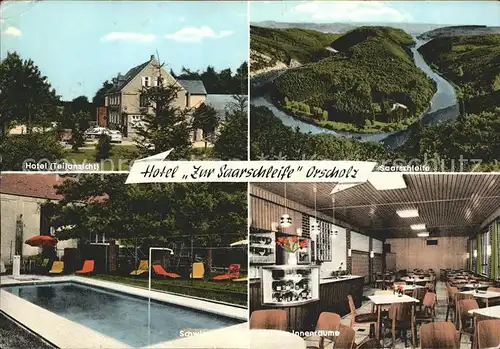 Orscholz Hotel Zur Saarschleife Innenraeume Schwimmbad  Kat. Mettlach