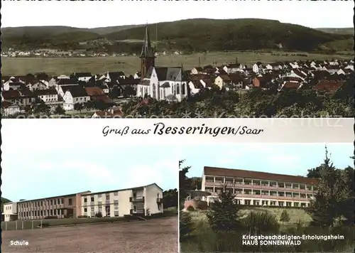 Besseringen Schule Kriegsbeschoedigten Erholungsheim Haus Sonnenwald Kat. Merzig