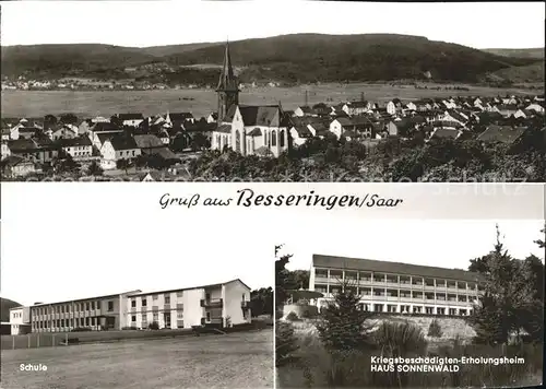 Besseringen Schule Kriegsbeschoedigten Erholungsheim Haus Sonnenwald Kat. Merzig
