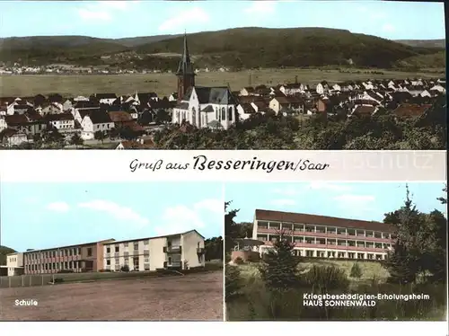 Besseringen Schule Kriegsbeschoedigten Erholungsheim Haus Sonnenwald Kat. Merzig