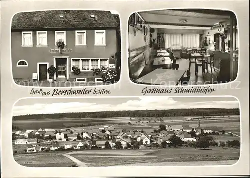 Berschweiler Kirn Gasthaus Schmidthoefer Gesamtansicht  Kat. Berschweiler bei Kirn