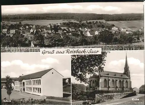 Saarwellingen Reisbach Kirche Schule Kat. Saarwellingen