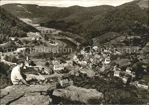 Schoenau Pfalz Wasgau Gasthaus Walter Mischter Ortsansicht Kat. Schoenau (Pfalz)