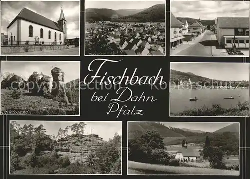 Fischbach Dahn Adelsnadel Kirche Teilansichten Kat. Fischbach bei Dahn