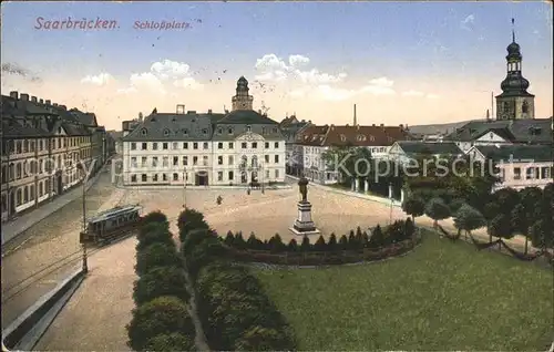 Saarbruecken Schlossplatz Strassenbahn Kat. Saarbruecken