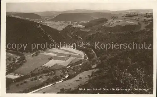 Kellenbach Blick vom Schloss Dhaun Kat. Kellenbach