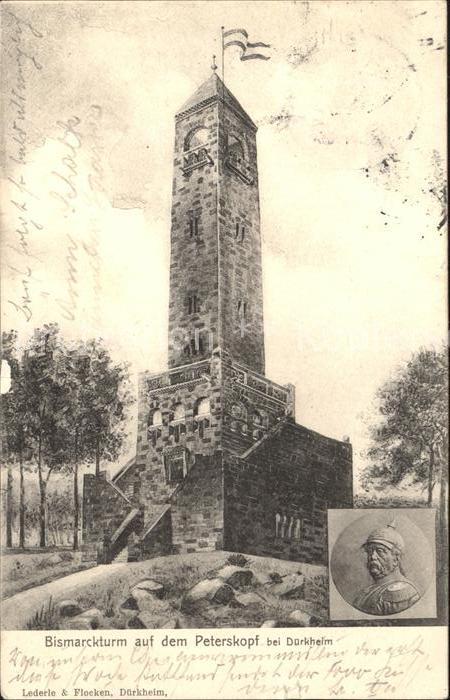 Bad Duerkheim Bismarckturm Auf Peterskopf Kat Bad Duerkheim Nr Dk170 Oldthing Ansichtskarten Rheinland Pfalz