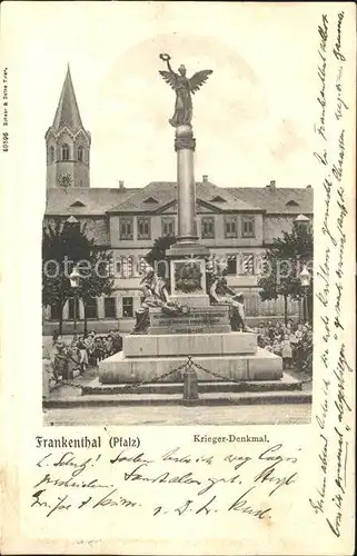 Frankenthal Pfalz Kriegerdenkmal Kat. Frankenthal (Pfalz)