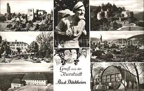 Bad Duerkheim Ansichten Burg Grosses Fass Kat. Bad Duerkheim