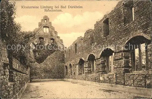 Bad Duerkheim Klosterruine Limburg Refectorium Kat. Bad Duerkheim