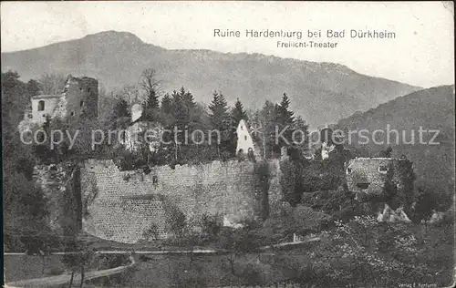 Hardenburg Ruine Freilichttheater Kat. Bad Duerkheim