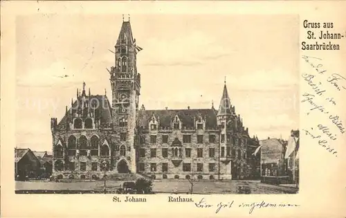 St Johann Saarbruecken Rathaus Kat. Saarbruecken