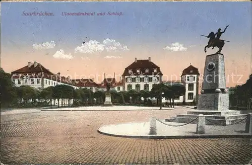 Saarbruecken Ulanendenkmal mit Schloss Kat. Saarbruecken