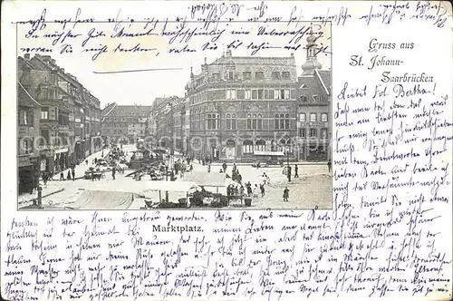 St Johann Saarbruecken Marktplatz Kat. Saarbruecken