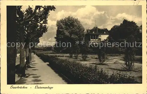 Saarbruecken Luisenanlage Kat. Saarbruecken