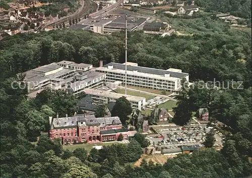 Saarbruecken Fliegeraufnahme Saarlaendischer Rundfunk mt Schloss Halberg Kat. Saarbruecken