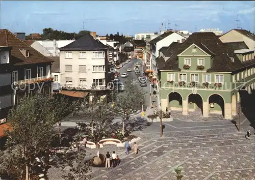 Frankenthal Pfalz Rathausplatz mit Erkenbert Museum Kat. Frankenthal (Pfalz)