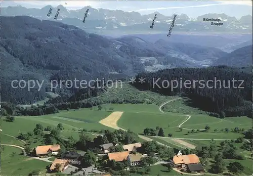 Tegernau Gasthaus Sennhuette Fliegeraufnahme Kat. Tegernau