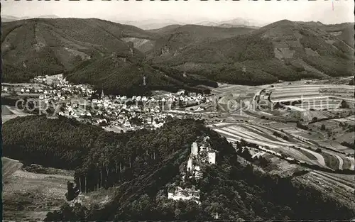 Erfweiler Pfalz Ruine Alt-Dahn Fliegeraufnahme / Erfweiler /Suedwestpfalz LKR