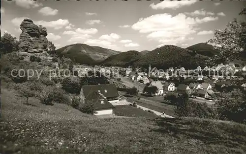 Erfweiler Pfalz Blick Hebelfelsen Schwesternerholungsheim Maria Rast / Erfweiler /Suedwestpfalz LKR