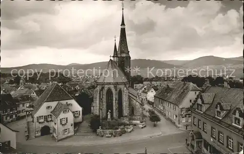 Deidesheim Kirche Rathaus  Kat. Deidesheim