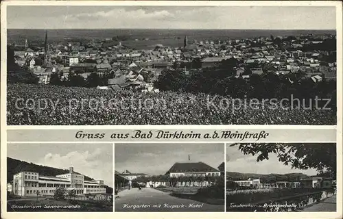 Bad Duerkheim Sanatorium Kurgarten Traubenkurhalle Kat. Bad Duerkheim