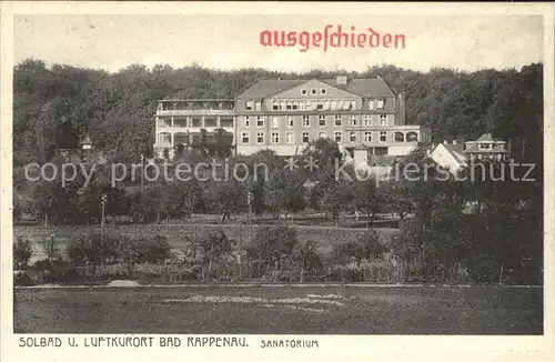 Bad Rappenau Sanatorium Kat. Bad Rappenau