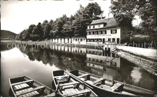 Lemberg Pfalz Weiher Boote Kat. Lemberg