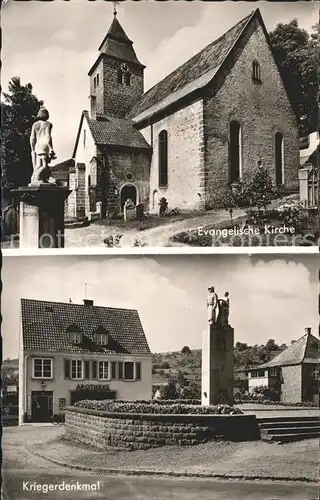 Thaleischweiler Froeschen Ev. Kirche Kriegerdenkmal Kat. Thaleischweiler Froeschen