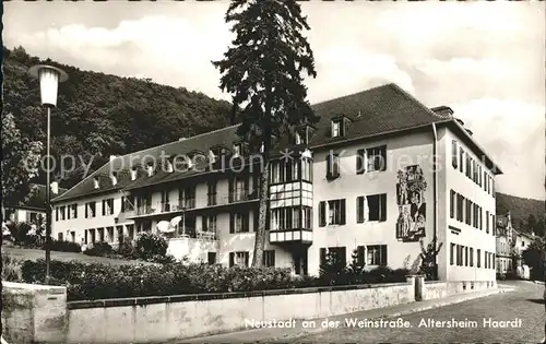 Neustadt Weinstrasse Altersheim Haardt Kat. Neustadt an der Weinstr.