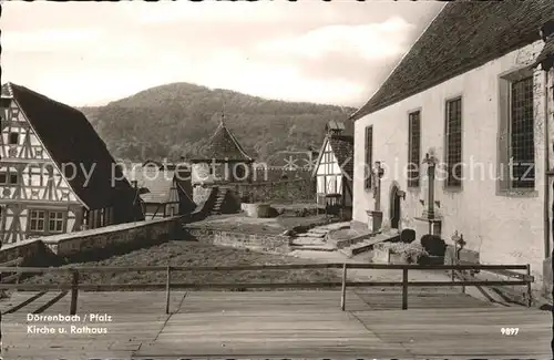 Doerrenbach Pfalz Kirche Rathaus  Kat. Doerrenbach