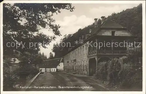 Karlstal Beamtenerholungsheim Kat. Trippstadt