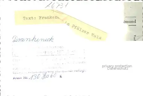 Frankeneck  Kat. Frankeneck