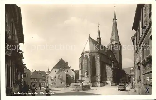 Deidesheim Kirche Strassenansicht Kat. Deidesheim