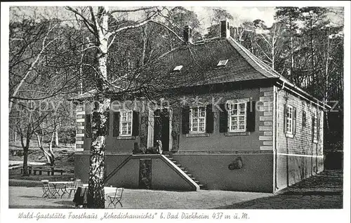 Bad Duerkheim Wald Gasthaus Forsthaus Kehrdichannichts Kat. Bad Duerkheim