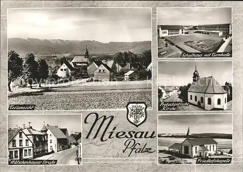 Miesau Huetschennhauser Strasse Friedhofskapelle Protestantische Kirche Kat. Bruchmuehlbach Miesau