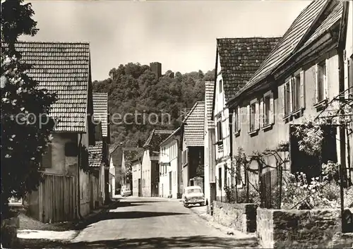 Klingenmuenster Steinstrasse Blick Ruine Landeck Kat. Klingenmuenster