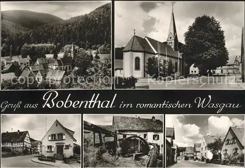 Bobenthal Kirche Teilansichten Kat. Bobenthal