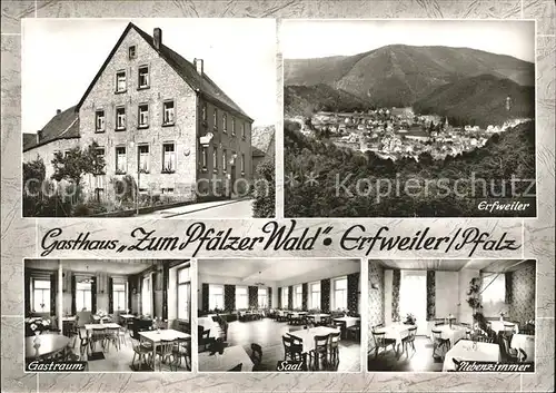 Erfweiler Pfalz Gasthaus zum Pfaelzer Wald Gastraum Saal Nebenzimmer / Erfweiler /Suedwestpfalz LKR